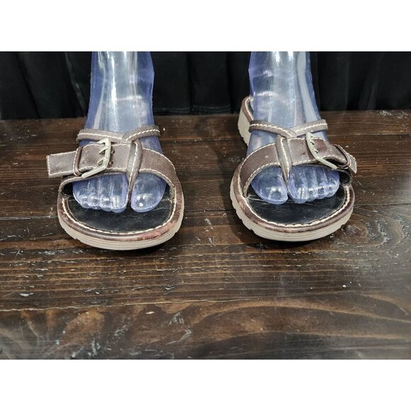 Donald J. Pliner Brown Leather Toe Ring Sandals/Sz. 7.5* - Picture 5 of 10